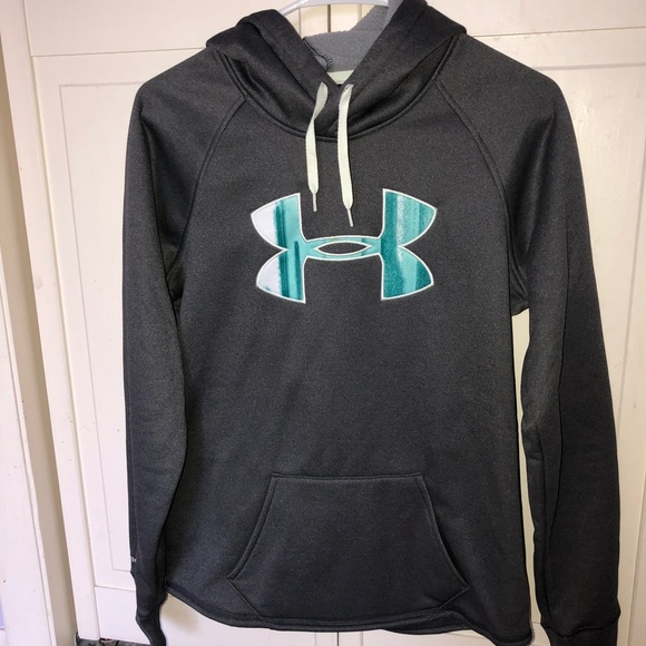 grey under armour hoodie women's